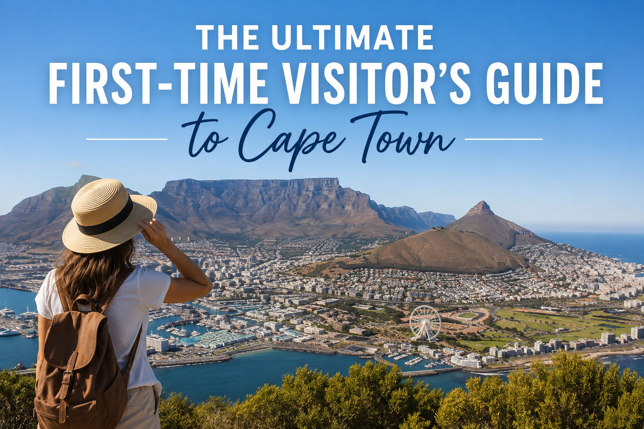 First-time visitor exploring Cape Town with Table Mountain in the background