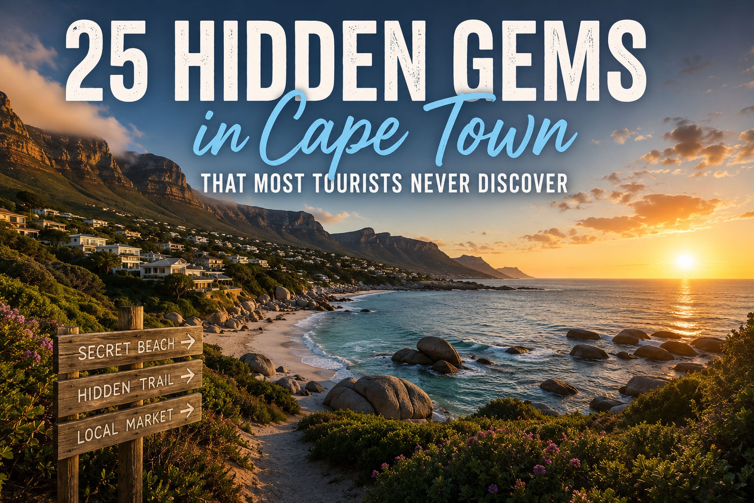 Hidden gems in Cape Town overlooking the city and coastline